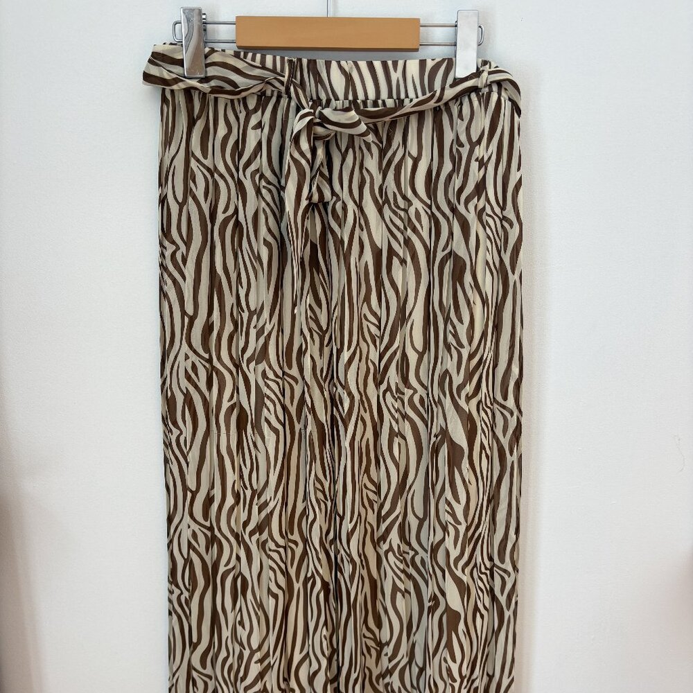 Joie Tie Belt Patterned Maxi Skirt - Like New